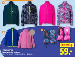 Lidl Crivit/Lupilu Fleecejakke eller handsker tilbud