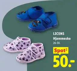 Lidl Licens Hjemmesko tilbud