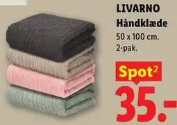 Lidl Livarono håndklæde tilbud