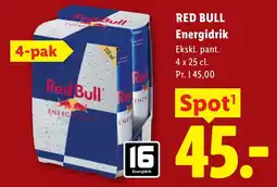 Lidl Red Bull Energidrik tilbud