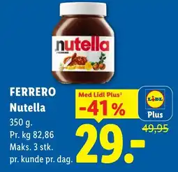 Lidl Ferrero Nutella tilbud