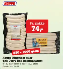 Poetzsch Padborg Hoppe Ringrider eller The Curry Box Rostbratwurst tilbud