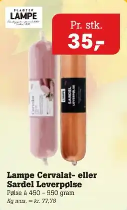 Poetzsch Padborg Lampe Cervalat- eller Sardel Leverpølse tilbud