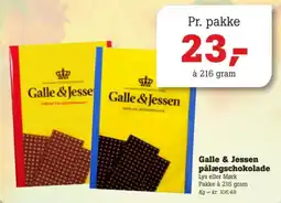 Poetzsch Padborg Galle & Jessen pålægschokolade tilbud