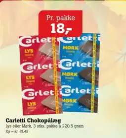 Poetzsch Padborg Carletti Chokopålæg tilbud