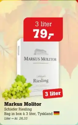 Poetzsch Padborg Markus Molitor Schiefer Riesling tilbud