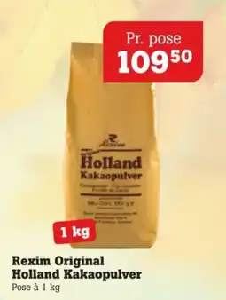 Poetzsch Padborg Rexim Original Holland Kakaopulver tilbud