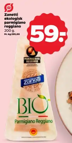 Netto Zanetti økologisk parmigiano reggiano tilbud