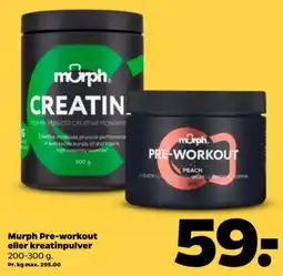 Netto Murph pre-workout eller kreatinpulver tilbud