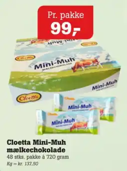 Poetzsch Padborg Cloetta Mini-Muh maelkechokolade tilbud