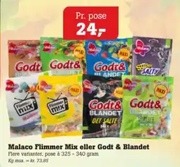 Poetzsch Padborg Malaco Flimmer Mix eller Godt & Blandet tilbud