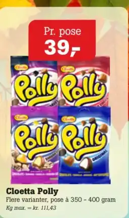 Poetzsch Padborg Cloetta Polly tilbud