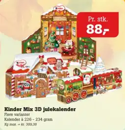 Poetzsch Padborg Kinder Mix 3D julekalender tilbud