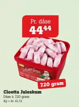 Poetzsch Padborg Cloetta Juleskum tilbud