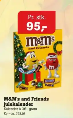 Poetzsch Padborg M&M's and Friends julekalender tilbud