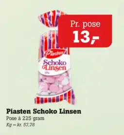 Poetzsch Padborg Piasten Schoko Linsen tilbud