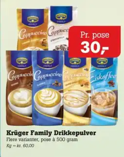Poetzsch Padborg Krüger Family Drikkepulver tilbud