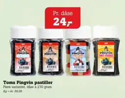 Poetzsch Padborg Toms Pingvin pastiller tilbud