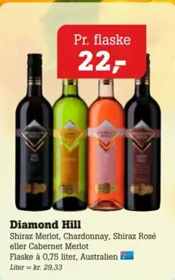 Poetzsch Padborg Diamond Hill Shiraz Merlot, Chardonnay, Shiraz Rosé eller Cabernet Merlot tilbud