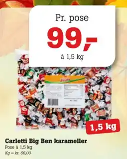 Poetzsch Padborg Carletti Big Ben karameller tilbud