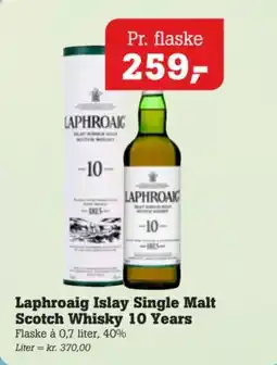 Poetzsch Padborg Laphroaig Islay Single Malt Scotch Whisky 10 Years tilbud