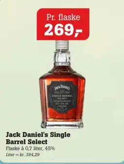 Poetzsch Padborg Jack Daniel's Single Barrel Select tilbud