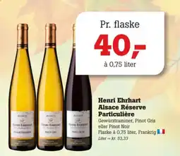 Poetzsch Padborg Henri Ehrhart Alsace Réserve Particulière tilbud