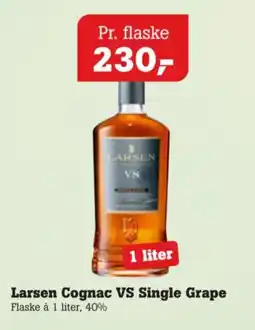 Poetzsch Padborg Larsen Cognac VS Single Grape tilbud