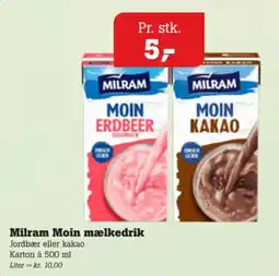 Poetzsch Padborg Milram Moin mælkedrik tilbud
