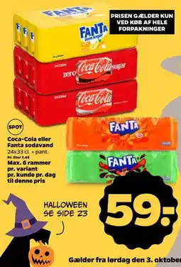Netto Coca-Cola eller Fanta sodavand tilbud