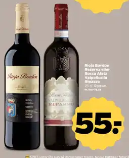 Netto Rioja Bordon Reserva eller Rocca Alata Valpolicella Ripasso tilbud