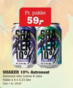Poetzsch Padborg Shaker 10% Astronaut tilbud