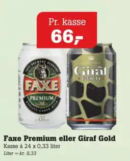 Poetzsch Padborg Faxe Premium eller Giraf Gold tilbud