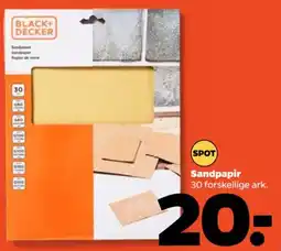 Netto Black+Decker sandpapir tilbud