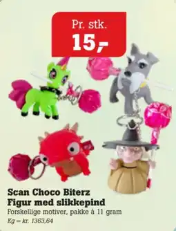 Poetzsch Padborg Scan Choco Biterz Figur med slikkepind tilbud