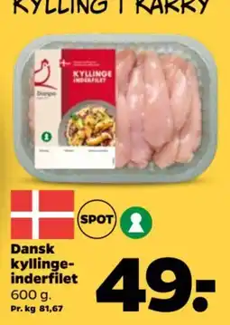 Netto Danpo kyllinge-inderfilet tilbud