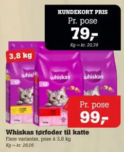 Poetzsch Padborg Whiskas tørfoder til katte tilbud