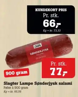 Poetzsch Padborg Slagter Lampe Sønderjysk salami tilbud