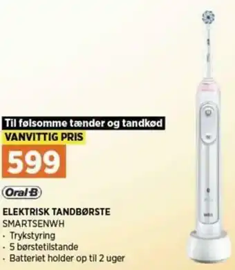 Power Elektrisk Tandbørste SMARTSENWH tilbud