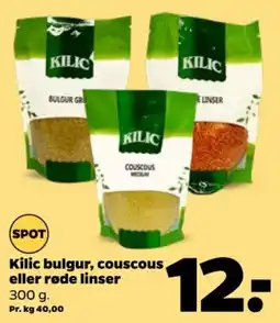 Netto Kilic bulgur couscous røde linser tilbud