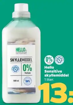 Netto Hello Sensitive skyllemiddel tilbud
