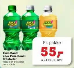 Poetzsch Padborg Faxe Kondi eller Faxe Kondi 0 Kalorier tilbud