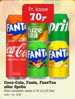 Poetzsch Padborg Coca-Cola, Fanta, FuzeTea eller Sprite tilbud
