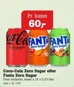 Poetzsch Padborg Coca-Cola Zero Sugar eller Fanta Zero Sugar tilbud