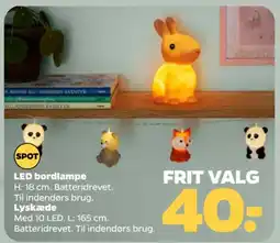 Netto Spot led bordlampe tilbud