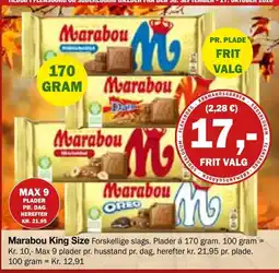 Købmandsgården Marabou King Size tilbud
