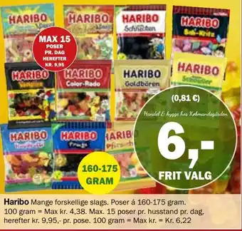 Haribo Mange forskellige slags