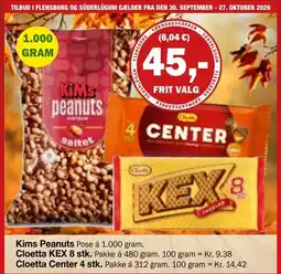 Købmandsgården Kims Peanuts tilbud