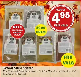 Taste of Nature Krydderi