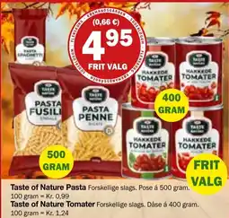 Købmandsgården Taste of Nature Pasta tilbud